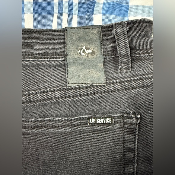 Lip Service Rockstar Bootcut Men’s Black Jeans Sz32 Punk Goth - Picture 5 of 14